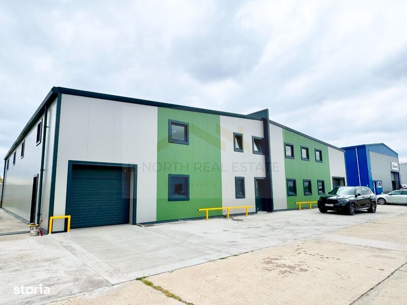 Ilfov Hala noua de inchiriat 500 mp cu birou si acces TIR langa autostrada A2