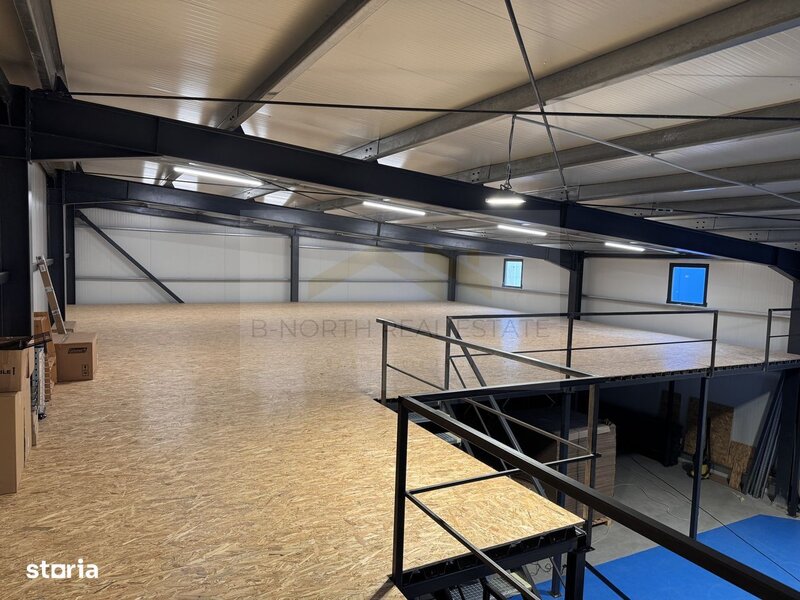 Ilfov Hala noua de inchiriat 500 mp cu birou si acces TIR langa autostrada A2